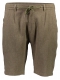 Lindbergh Linned Shorts i armygrøn til herre