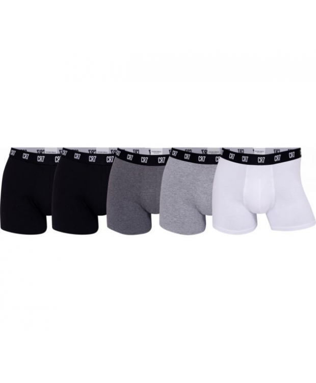 CR7 Basic Trunk 5-pak sorte boxershorts til herre – OUTLET
