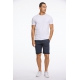 Lindbergh Superflex Chino Shorts i navy til herre