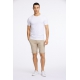 Lindbergh Superflex Chino Shorts i sandfarve til herre