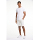 Lindbergh Superflex Chino Shorts i Off White til herre