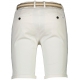 Lindbergh Superflex Chino Shorts i Off White til herre m. bælte