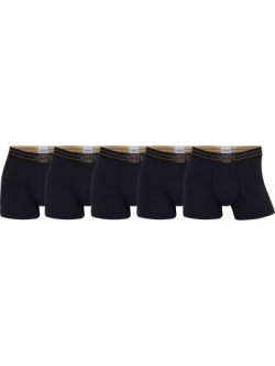 CR7 Basic Trunk 5-pak sorte boxershorts i økologisk bomuld til herre – str. S, M, L, XL og 2XL