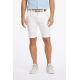 Lindbergh Superflex Chino Shorts i Off White til herre m. bælte