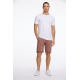 Lindbergh Superflex Chino Shorts i burnt brown til herre m. bælte