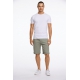 Lindbergh Superflex Chino Shorts i Dusty Green til herre m. bælte