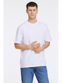 Lindbergh O-neck T-shirt i hvid til herre