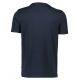 Lindbergh O-Neck T-shirt i navy m. logo til herre