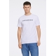 Lindbergh O-Neck T-shirt i hvid m. logo til herre