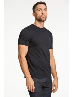 Lindbergh O-Neck T-Shirt i sort til herre