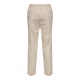 ONLY & SONS Hørbukser Loose Fit i beige til herre