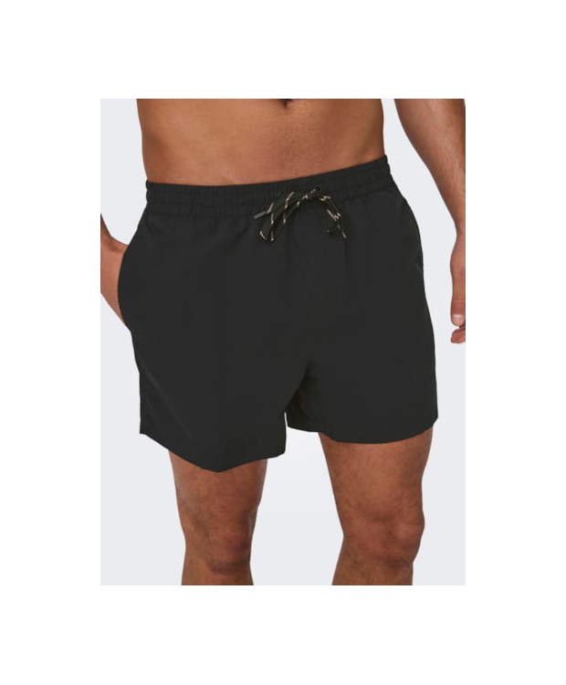 ONLY & SONS Badeshorts i sort til herre