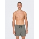 ONLY & SONS Badeshorts i Castor Gray til herre