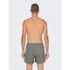 ONLY & SONS Badeshorts i Castor Gray til herre