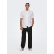 ONLY & SONS Hørbukser Loose Fit i sort til herre