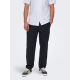 ONLY & SONS Hørbukser Loose Fit i sort til herre
