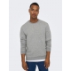 ONLY & SONS Crew Neck Sweatshirt i grå til herre