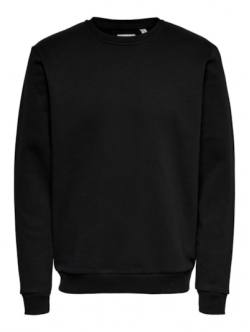 ONLY & SONS Crew Neck Sweatshirt i sort til herre