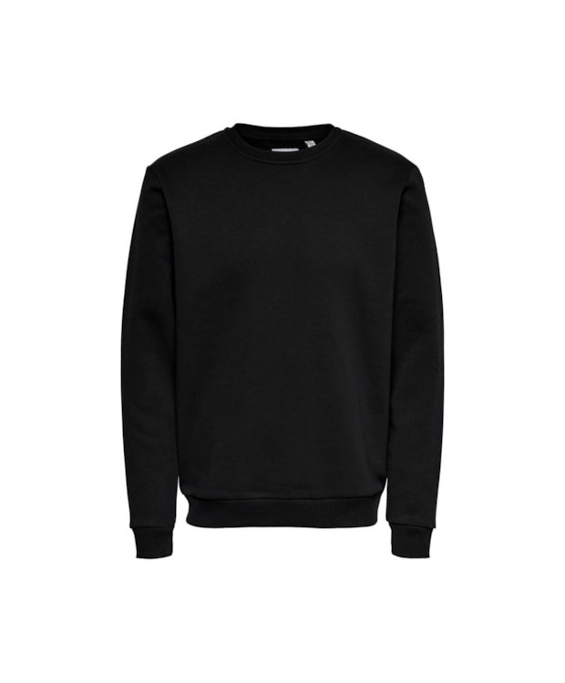 ONLY & SONS Crew Neck Sweatshirt i sort til herre