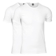 JBS 2-pak bambus t-shirt med V-hals i hvid til herre