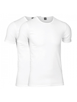 JBS T-shirts i hvid 2-pak med rund hals til herre – M til 3XL