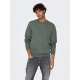 ONLY & SONS Crew Neck Sweatshirt i Castor Gray til herre