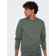 ONLY & SONS Crew Neck Sweatshirt i Castor Gray til herre