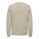 ONLY & SONS Crew Neck Sweatshirt i Silver Lining til herre