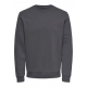 ONLY & SONS Crew Neck Sweatshirt i Grey Pinstripe til herre