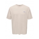 ONLY & SONS T-Shirt med print i beige til herre