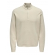 ONLY & SONS half zip i beige til herre