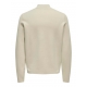 ONLY & SONS half zip i beige til herre