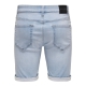 ONLY & SONS denimshorts i lyseblå til herre