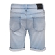 ONLY & SONS denimshorts i lyseblå til herre