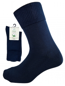 Comfort Diabetic Sokker i Mørkeblå. Unisex
