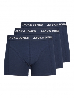 Jack & Jones 3pak underbukser/trunks i navy til herre