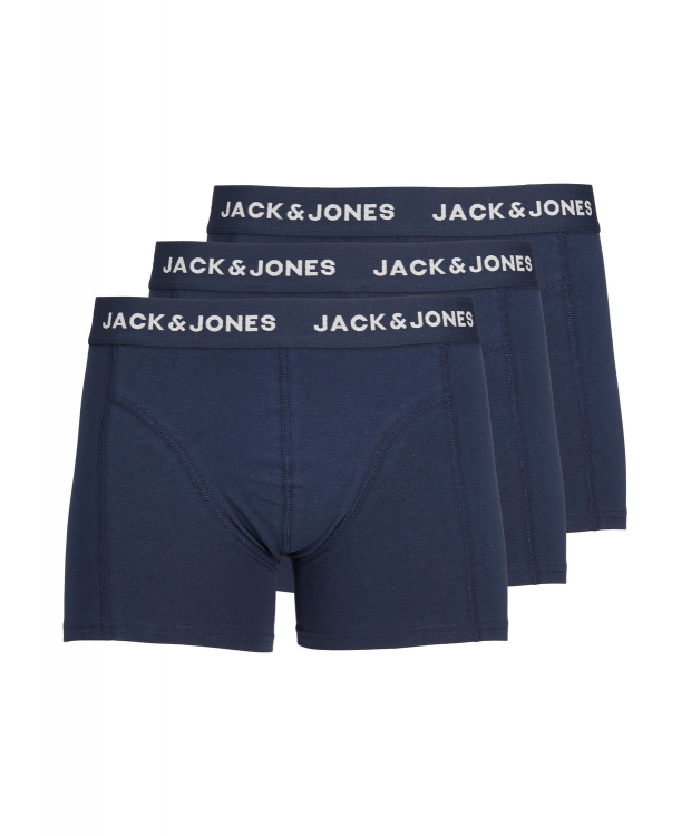 Jack & Jones 3pak underbukser/trunks i navy til herre