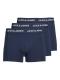 Jack & Jones 3pak underbukser/trunks i navy til herre