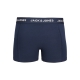 Jack & Jones 3pak underbukser/trunks i navy til herre