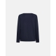 JBS Of Denmark langærmet bambus t-shirt i navy til kvinder