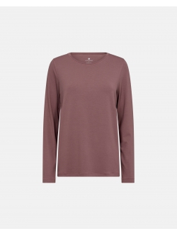 JBS of Denmark Women bambus langærmet t-shirt i rose til kvinder