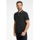 Bison polo i sort til herre | Regular fit |