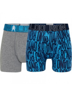 CR7 bomuld Boy's Trunk 2-pak i multifarvet til drenge.