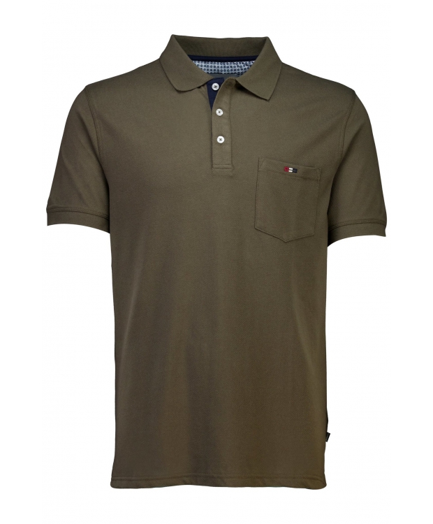 Bison polo i brun til herre | Regular fit |