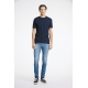 Junk de Luxe t-shirt i Navy med rund hals til herre | Relaxed fit |