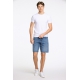 JUNK de LUXE Denim Shorts i lyseblå til herre