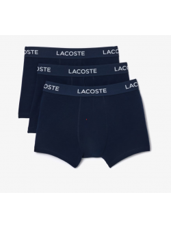 Lacoste navy boxershorts herre 3-pak str. S M L XL