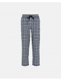 JBS pyjamasbukser flannel med blå og sorte tern til herre.