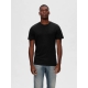 Selected Homme 3pak t-shirt i sort til herre