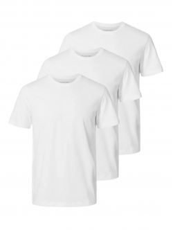 Selected Homme 3pak t-shirt i hvid til herre